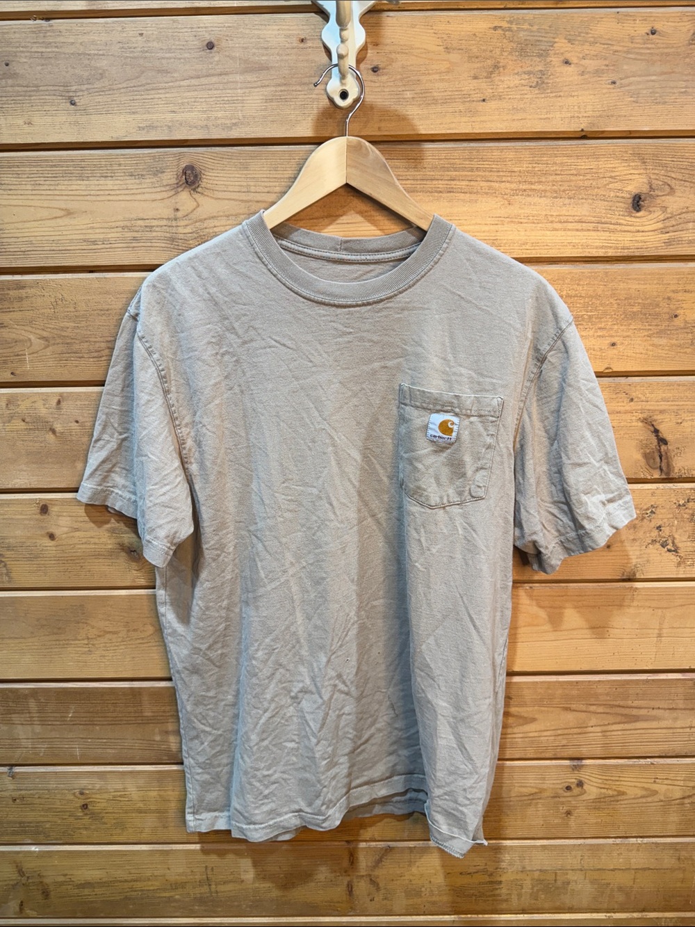 Carhartt Tan Short-Sleeve Pocket Tee